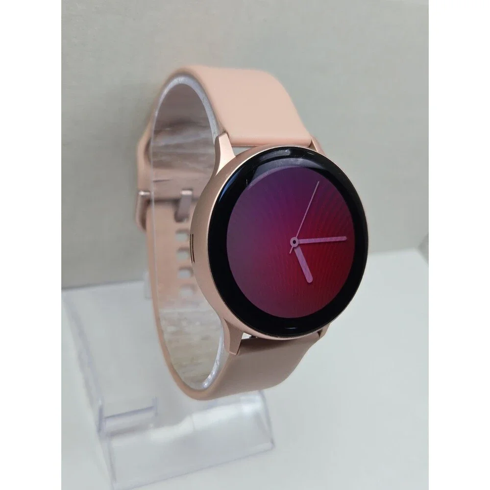 Samsung Galaxy Watch Active2 40mm Pink Aluminum GPS Bluetooth Smartwatch *READ